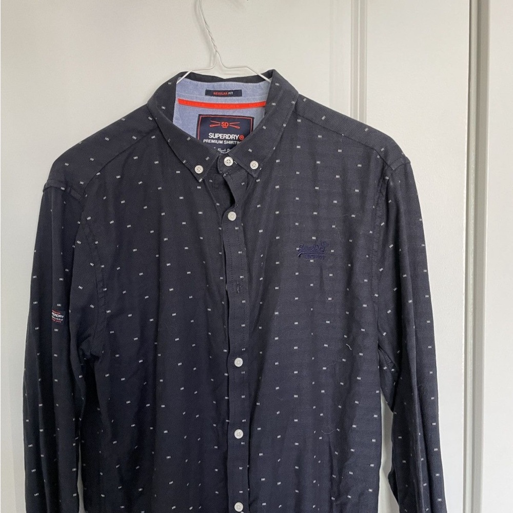 Superdry Men's Button Down  LS Sz m